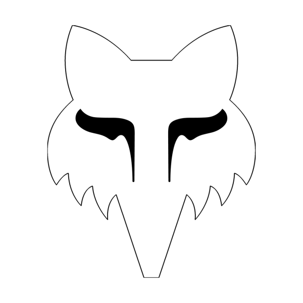 Autocollant Fox Head 1.5"