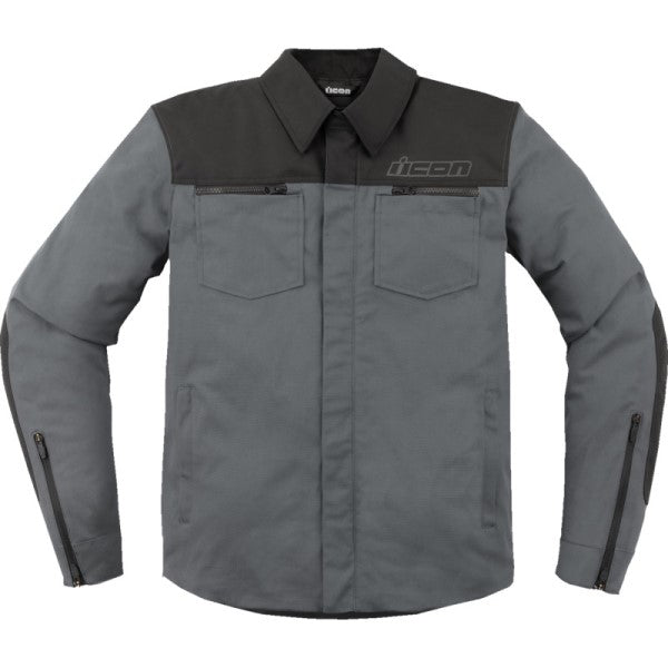 Manteau de Moto Upstate Canvas CE Gris