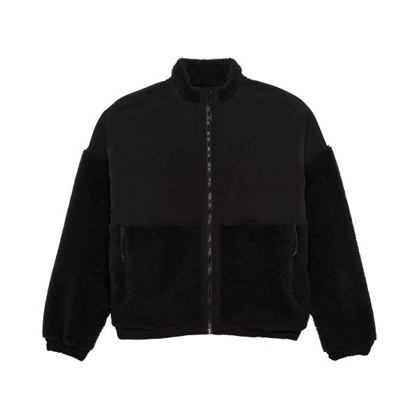 Manteau Survivalist Sherpa Full Zip Femme/Fox; noir de face