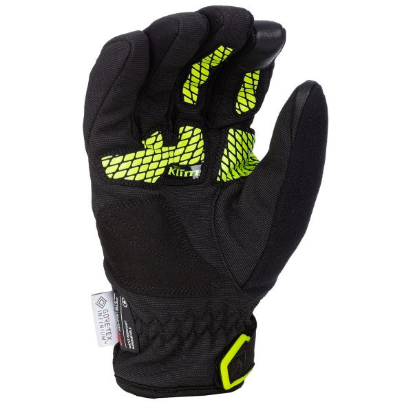 Gants Isolés Inversion Klim Noir/Jaune Paume