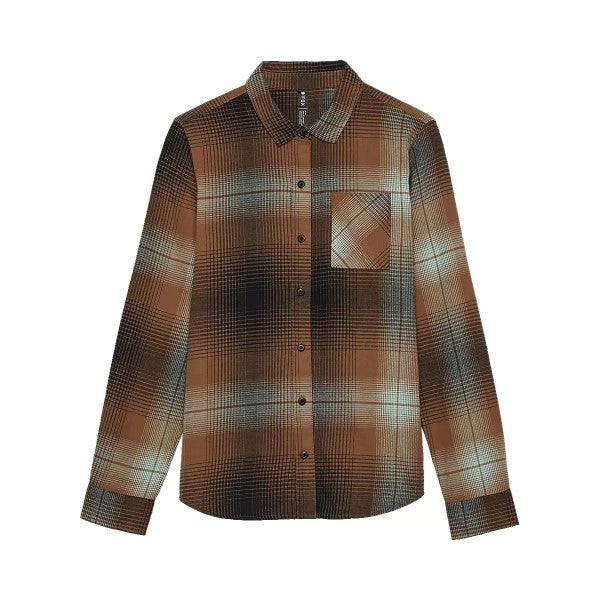 Chemise Traildust Flannel Femme/Fox/brun, de face