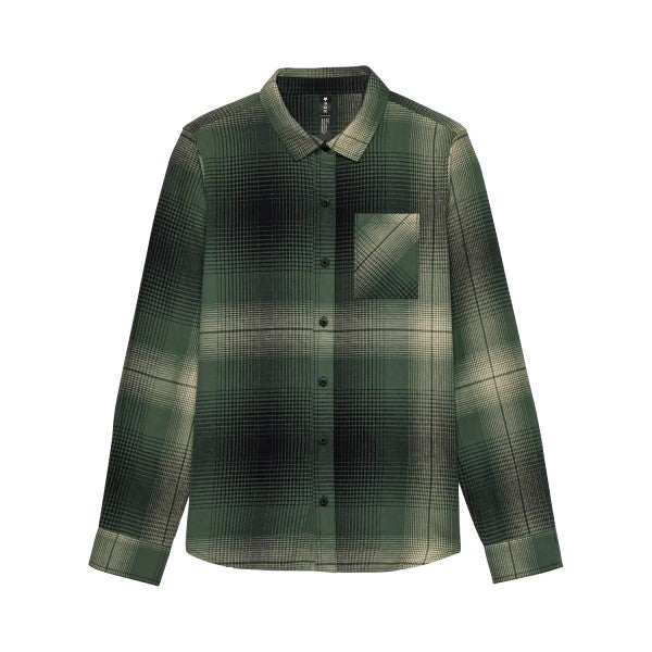 Chemise Traildust Flannel Femme/Fox/vert, de face