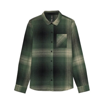 Chemise Traildust Flannel Femme/Fox/vert, de face