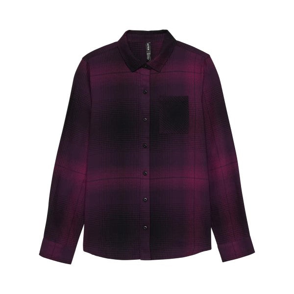 Chemise Traildust Flannel Femme/Fox/mauve, de face