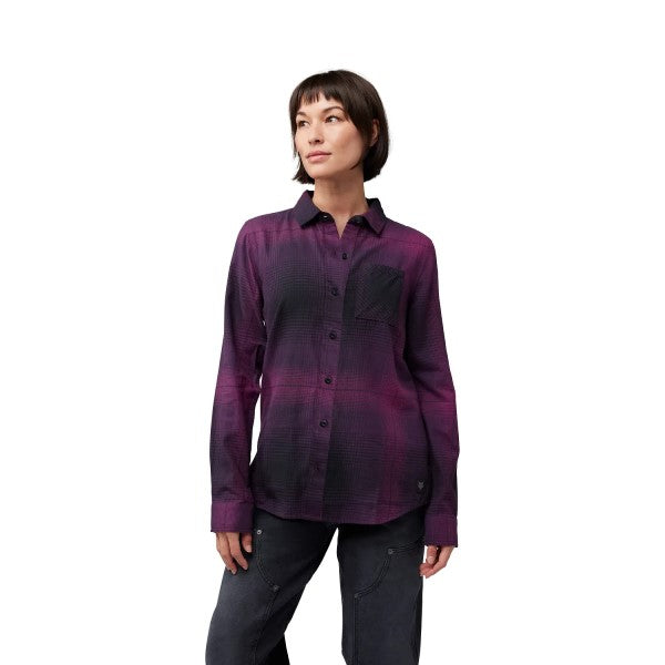 Chemise Traildust Flannel Femme/Fox/mauve, de face