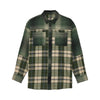 Chemise Oversized Flannel Femme/Fox/vert, de face