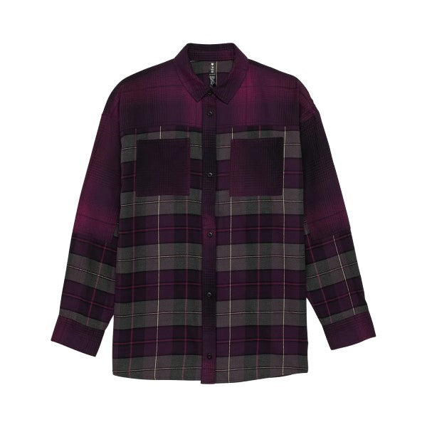 Chemise Oversized Flannel Femme/Fox/mauve, de face