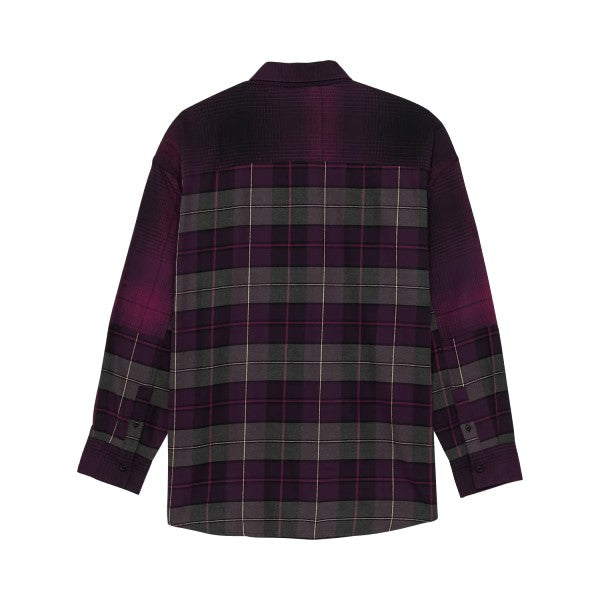 Chemise Oversized Flannel Femme/Fox/mauve, de dos