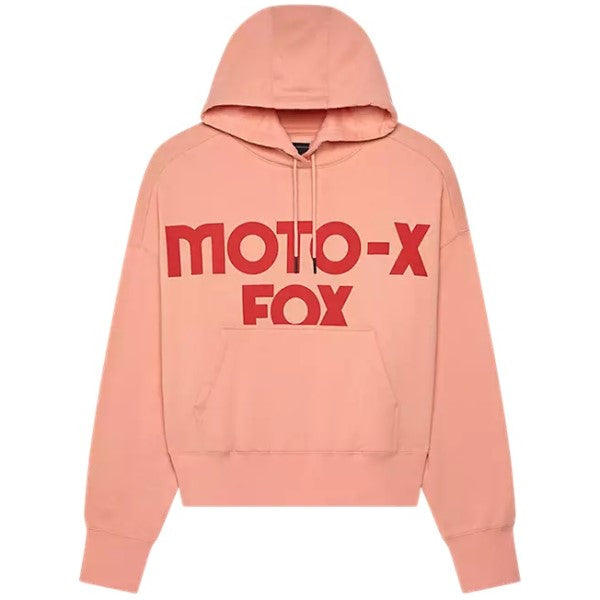 Coton Ouaté Moto-X Oversized Femme Fox rose, de face