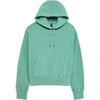 Coton Ouaté Wordmark Oversized à capuchon Femme Vert, de face