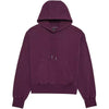Coton Ouaté Wordmark Oversized à capuchon Femme Bordeaux, de face