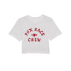 T-shirt Race Crew Cropped Femme/Fox/blanc, de face