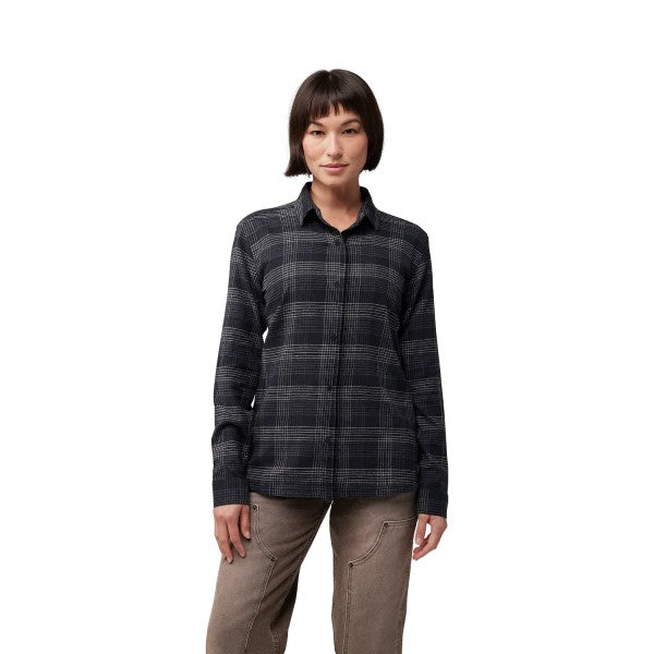 Chemise Survivalist Stretch Flannel Femme/Fox, noir, de face