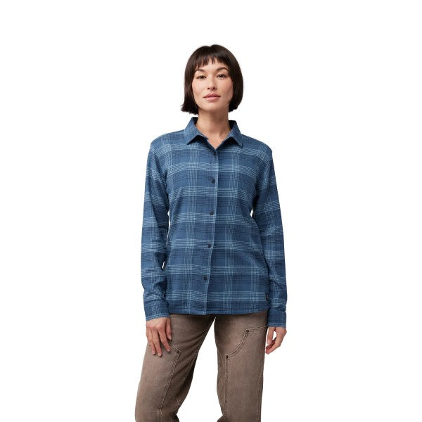 Chemise Survivalist Stretch Flannel Femme/Fox, bleu, de face