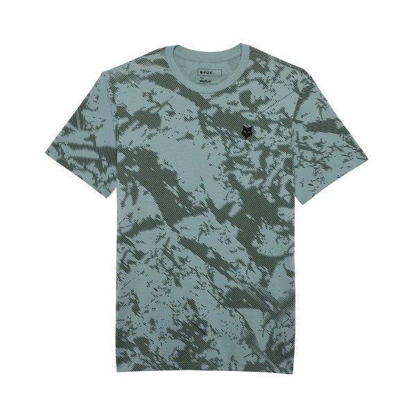 T-shirt Gravel Tech/Fox/gris bleu, de face