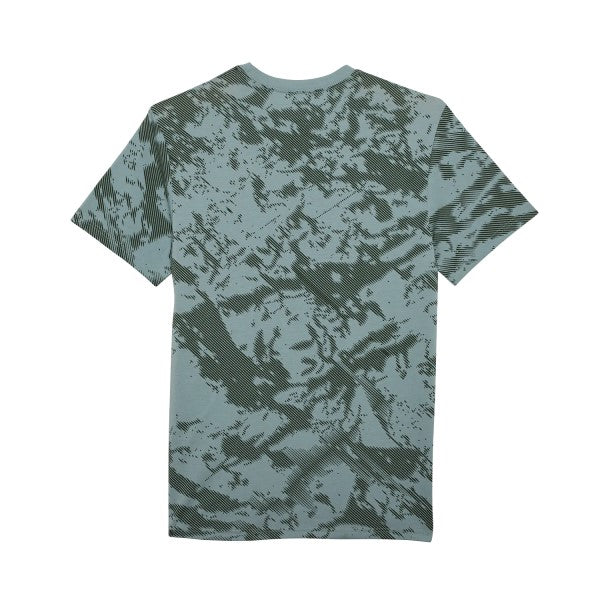 T-shirt Gravel Tech/Fox/gris bleu, de dos