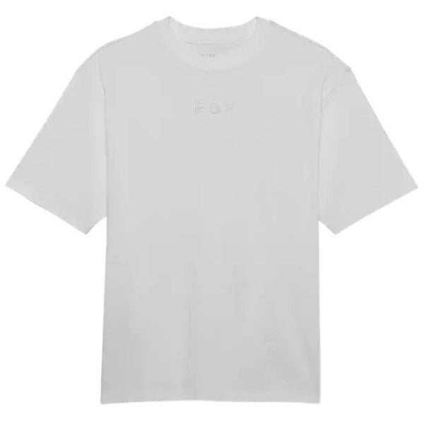 T-Shirt Wordmark Oversized Fox blanc, de face