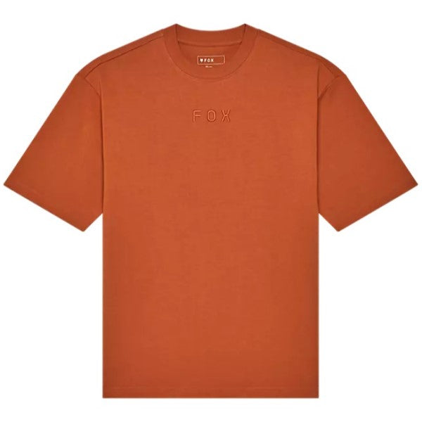 T-Shirt Wordmark Oversized Fox orange, de face