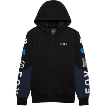 Coton Ouaté avec Fermeture Éclair RS Blocked Sasquatch Noir/Bleu de face