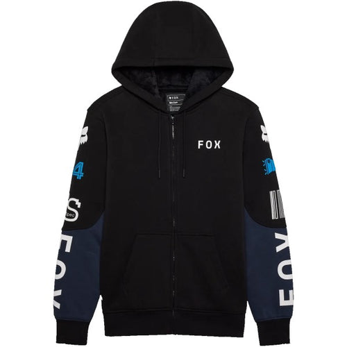Coton Ouaté avec Fermeture Éclair RS Blocked Sasquatch Noir/Bleu de face