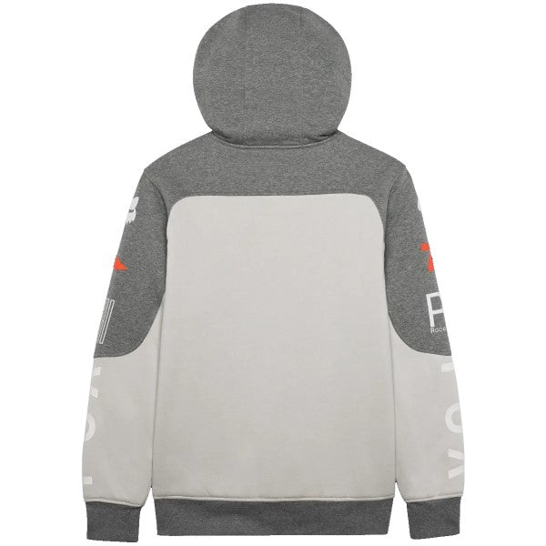 Coton Ouaté avec Fermeture Éclair RS Blocked Sasquatch Gris/Blanc de dos