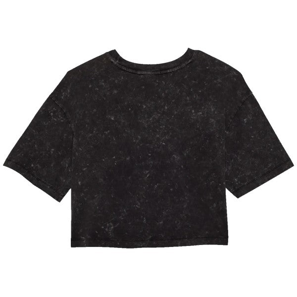 T-Shirt Throttle Femme Noir/Jaune de dos