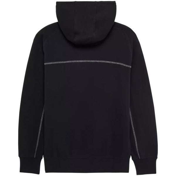 Coton Ouaté à Fermeture Éclair Moto-X Oversized Noir de dos