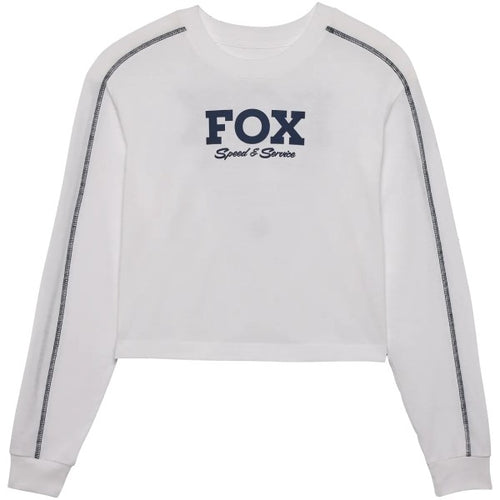 Chandail Speed & Service Femme Blanc/Bleu de face