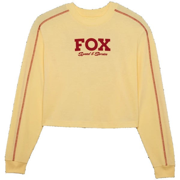 Chandail Speed & Service Femme Jaune/Rouge de face
