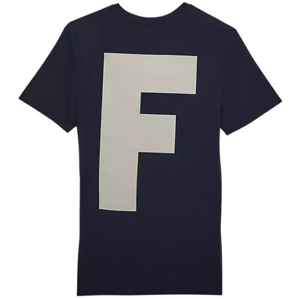 T-Shirt Big F Premium Fox bleu foncé, de dos