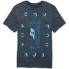 T-Shirt Throttle Premium Bleu Foncé de face
