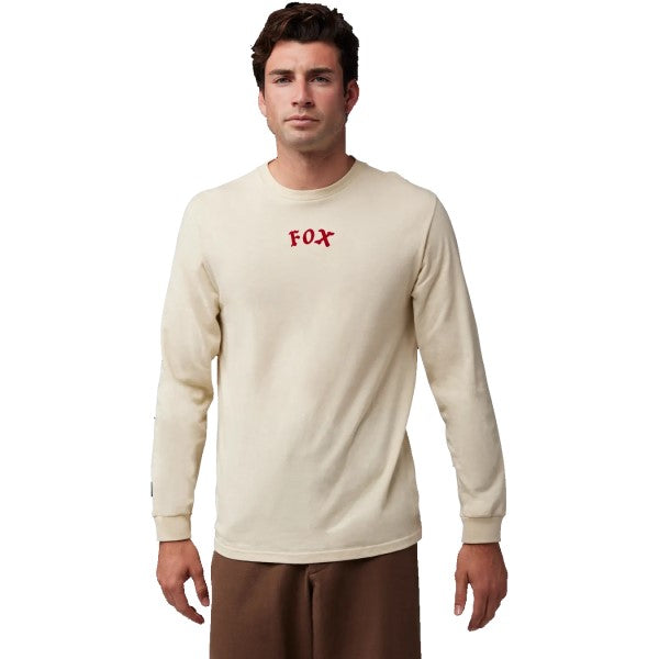 Chandail Race Crew Premium Beige essayage de face