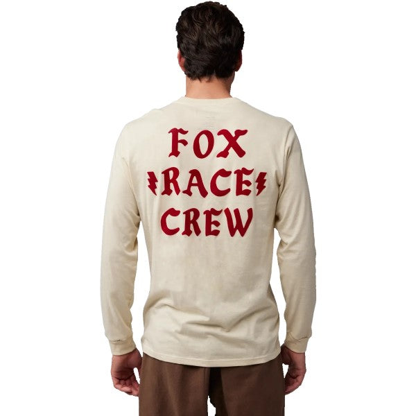 Chandail Race Crew Premium Beige essayage de dos