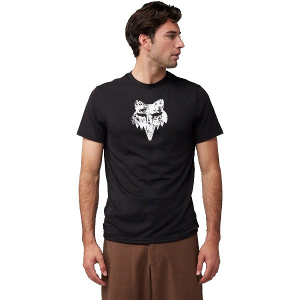 T-Shirt The World Tech Noir essayage de face