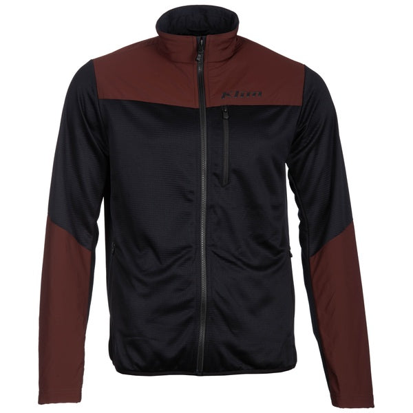 Manteau Alloy/noir brun, de face Klim
