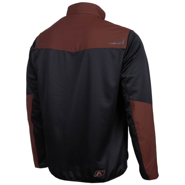 Manteau Alloy/noir brun, de dos Klim