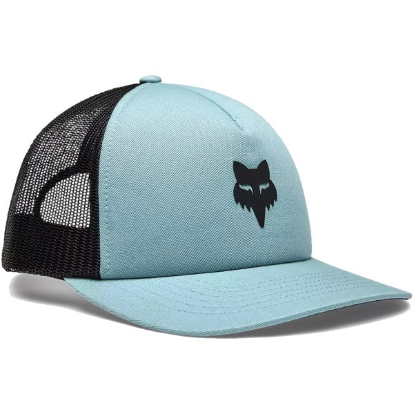 Casquette Fox Head Trucker Turquoise de face