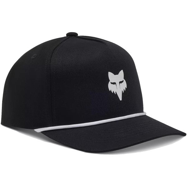 Casquette Fox Head Rope Noir/Blanc de face