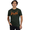T-Shirt Antler Premium Vert Orange