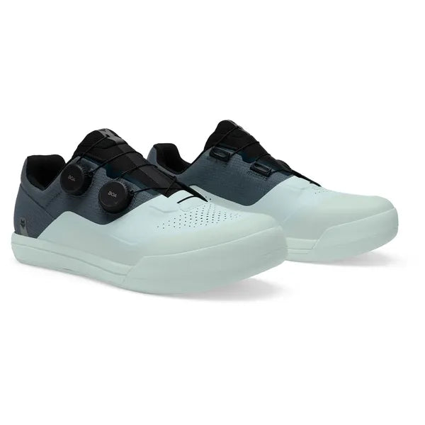 Chaussures de Vélo de Montagne Union Boa Clipless Bleu Clair, de côté
