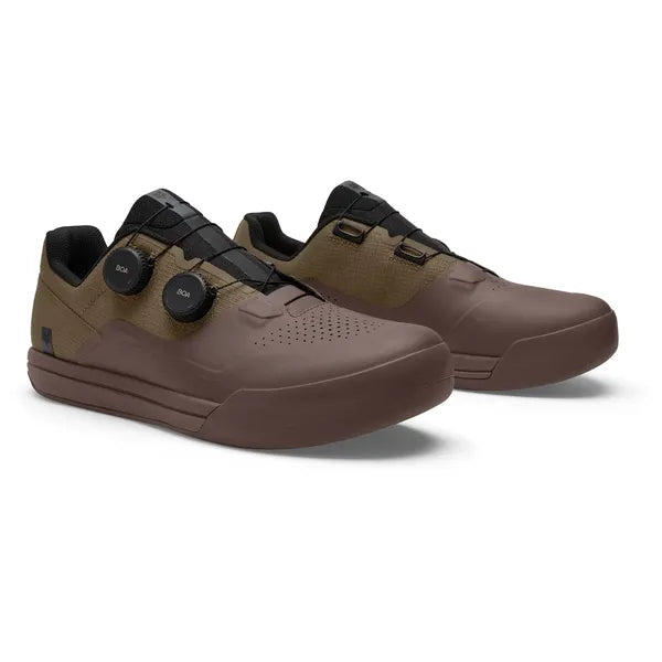 Chaussures de Vélo de Montagne Union Boa Clipless Brun, de côté