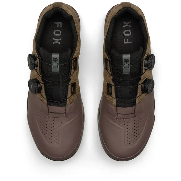 Chaussures de Vélo Union BOA Flat Brun, Dessus