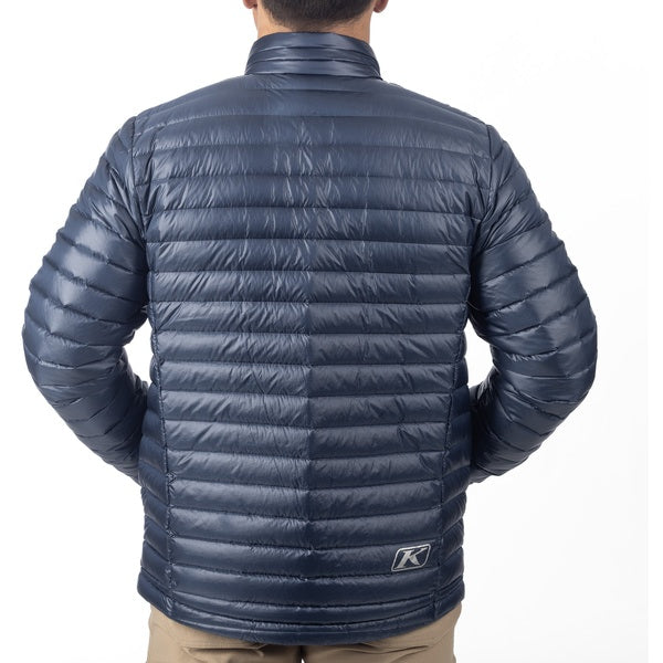 Manteau Maverick Down Bleu, de dos