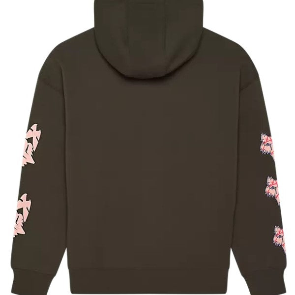 Coton Ouaté à capuchon Pro Circuit Oversized Kaki, Dos