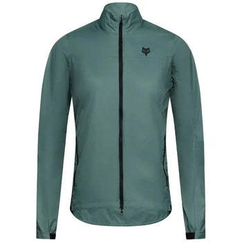 Veste de Vélo Coupe-Vent Ranger Femme Vert, de face