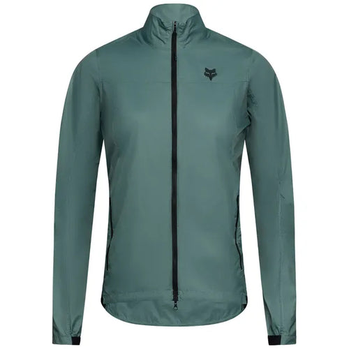 Veste de Vélo Coupe-Vent Ranger Femme Vert, de face