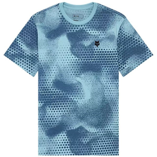 T-Shirt AOP Tech Fox bleu, de face