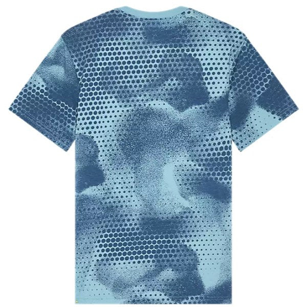 T-Shirt AOP Tech Fox bleu, de dos