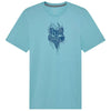T-Shirt Bark Tech Fox bleu, de face
