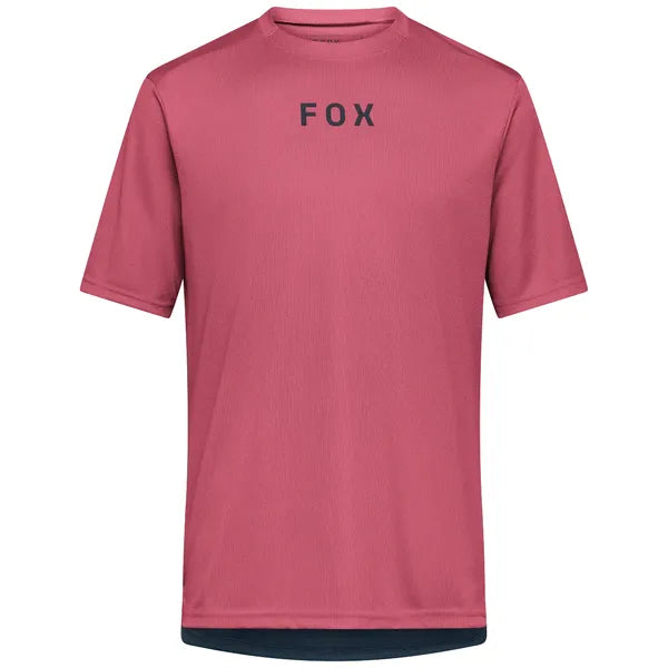 Maillot de Vélo Ranger Wordmark Rose, de face